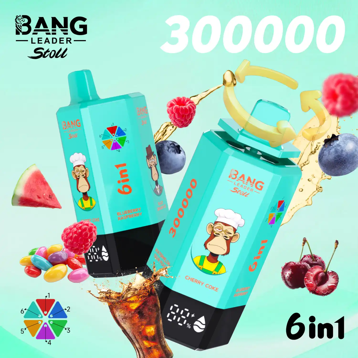 Bang Leader 300K 6 IN 1