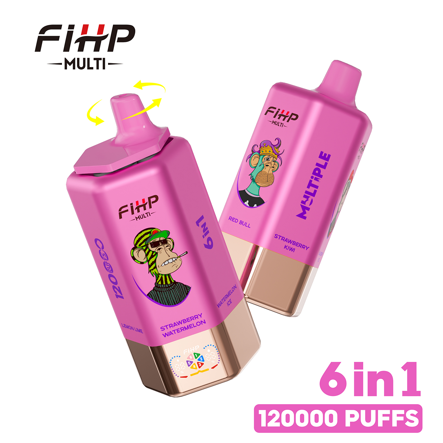 FIHP 120000 6 IN 1 Multiple Flavors