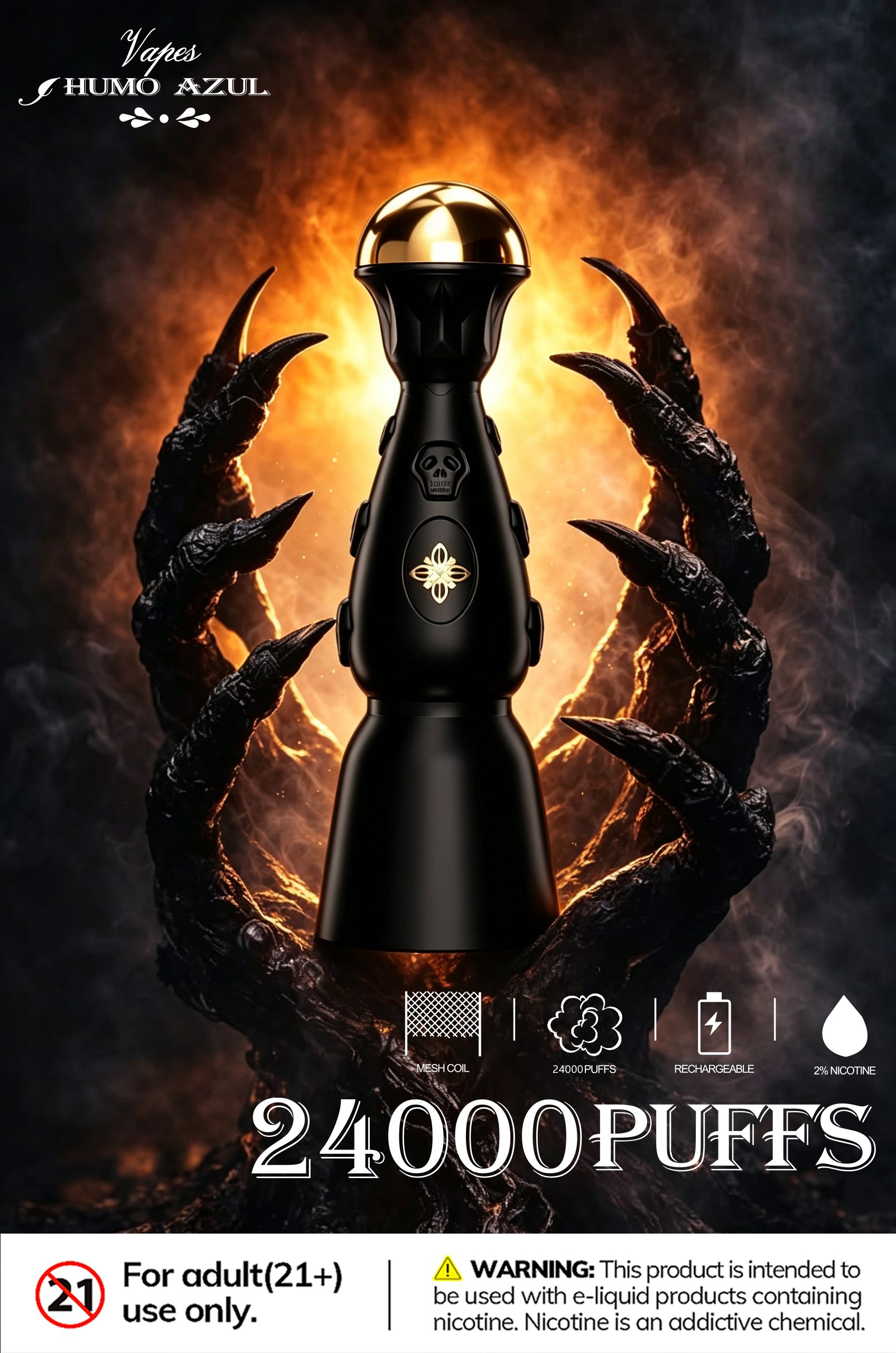 Humo AZUL Dark night edition 24000 - obrazek 4