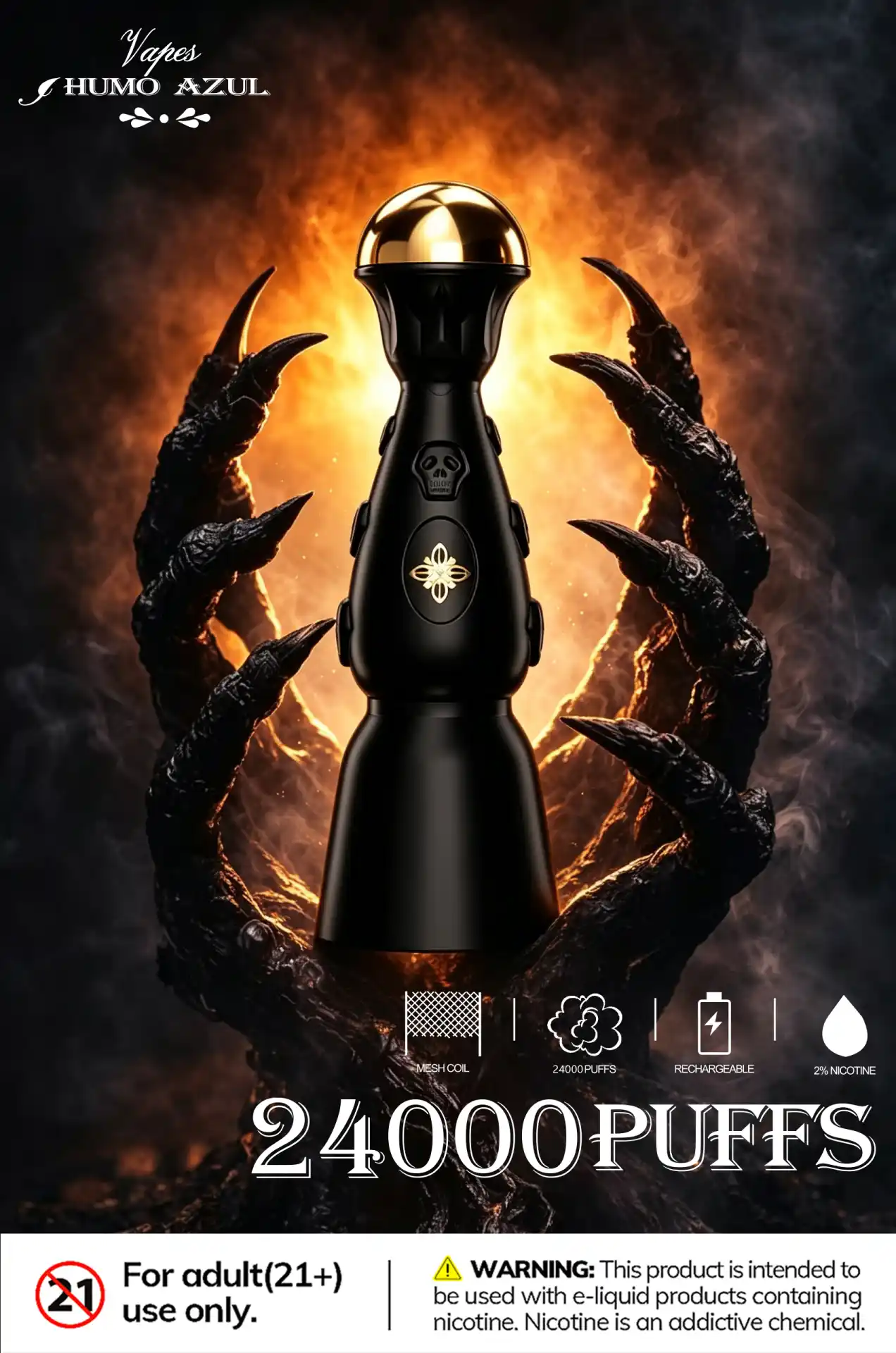 Humo AZUL Dark night edition 24000 - obrazek 5