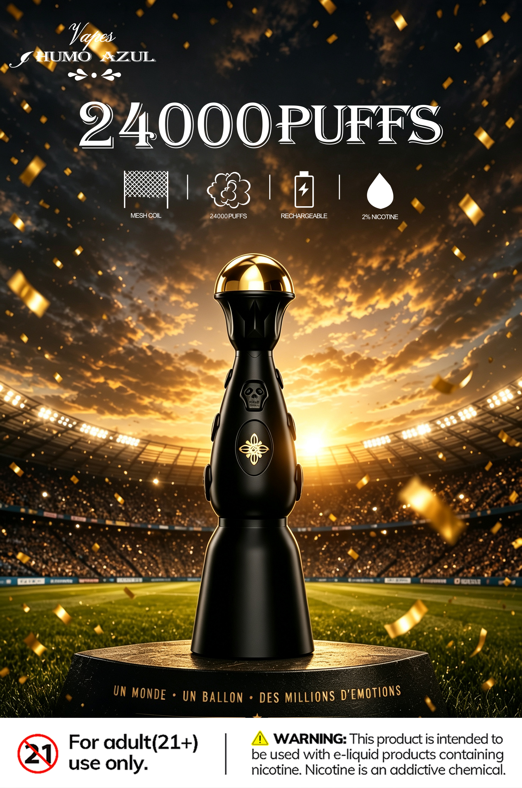 Humo AZUL Dark night edition 24000 - obrazek 6