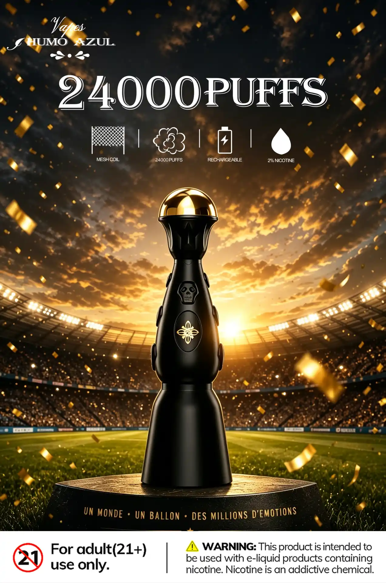 Humo AZUL Dark night edition 24000 - obrazek 7
