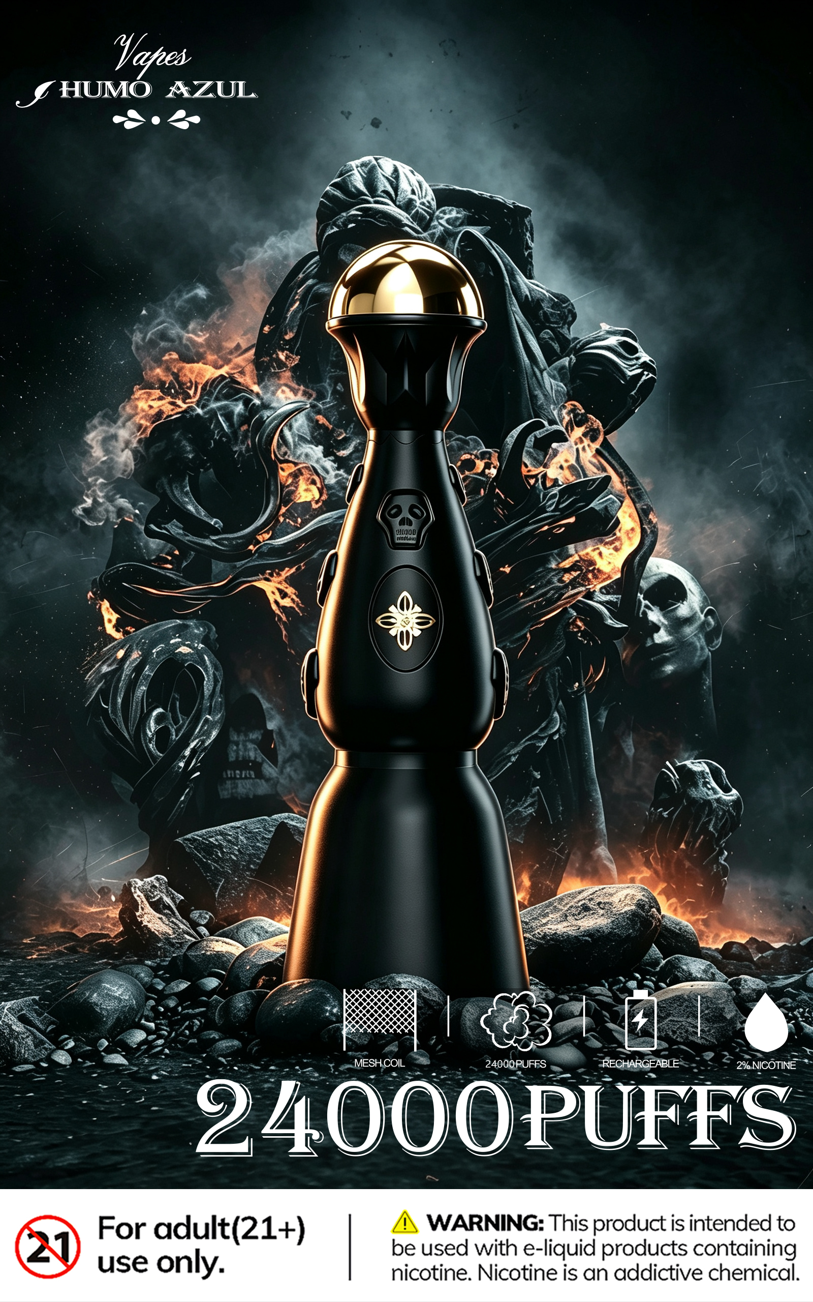 Humo AZUL Dark night edition 24000 - obrazek 12