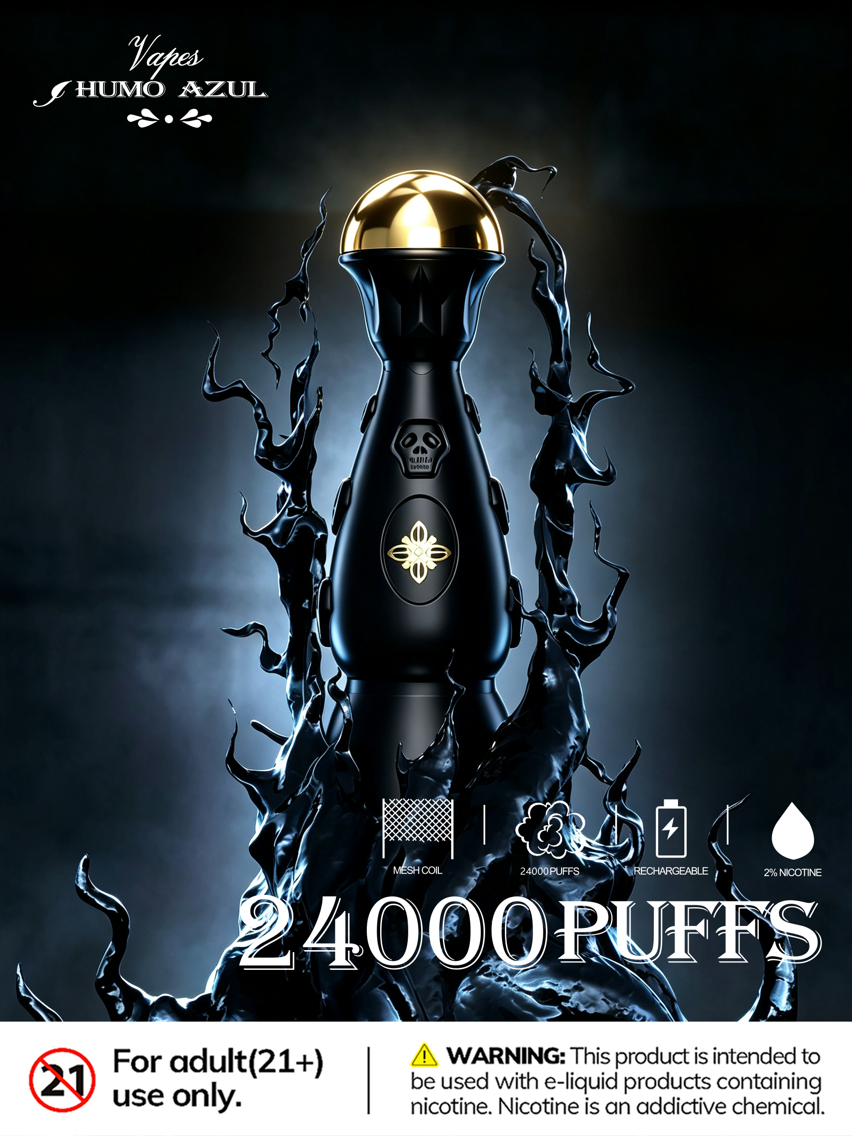 Humo AZUL Dark night edition 24000 - obrazek 14
