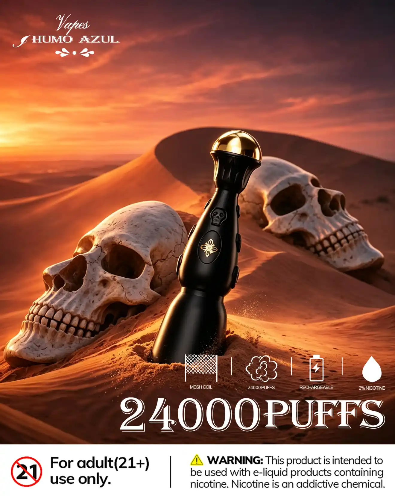 Humo AZUL Dark night edition 24000 - obrazek 17