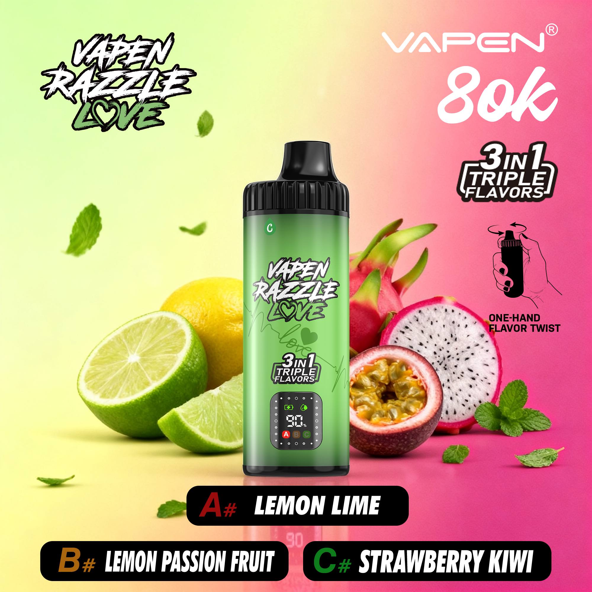 VAPEN RAZZLE 80K 3 IN 1 - obrazek 11
