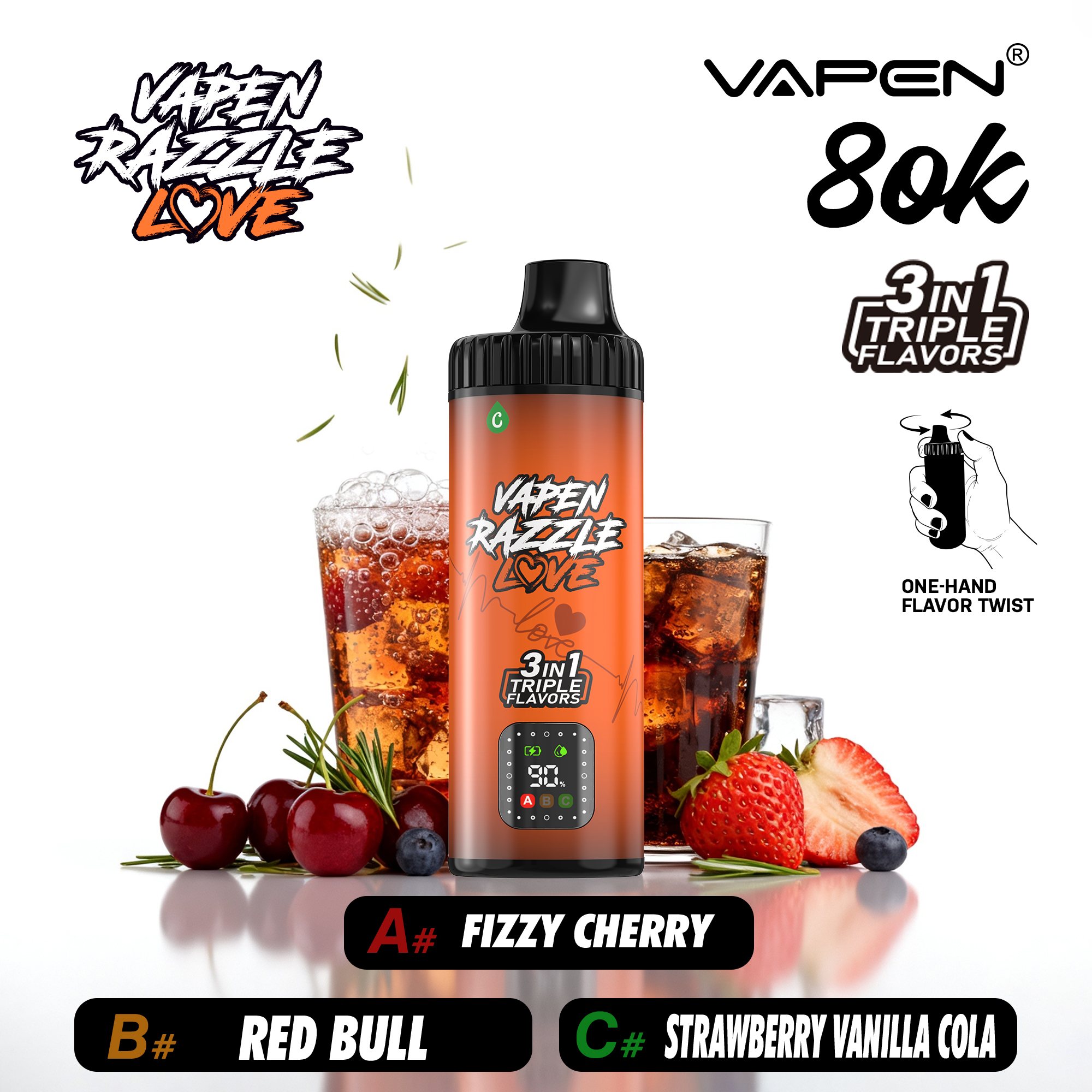 VAPEN RAZZLE 80K 3 IN 1 - obrazek 45