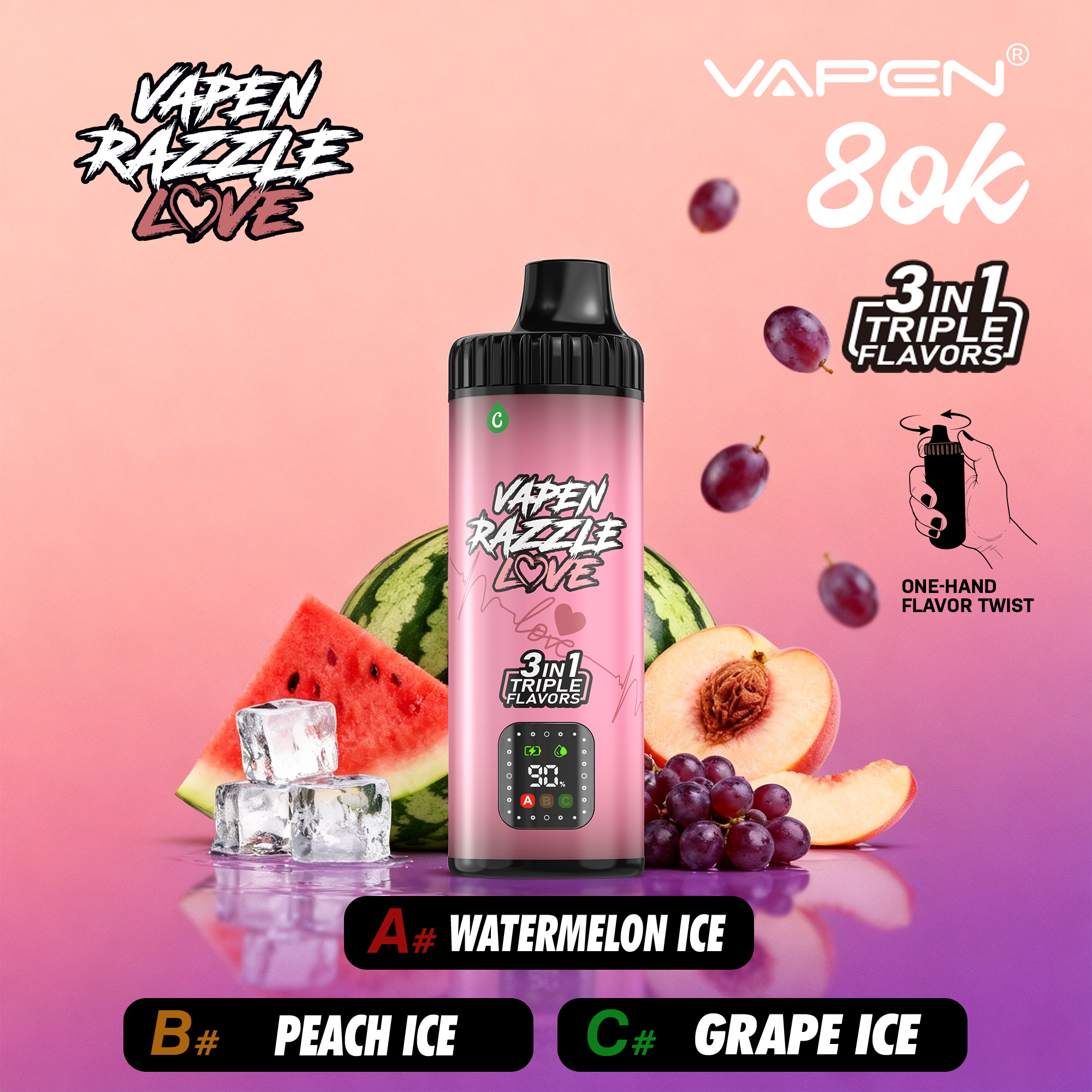 VAPEN RAZZLE 80K 3 IN 1 - obrazek 13