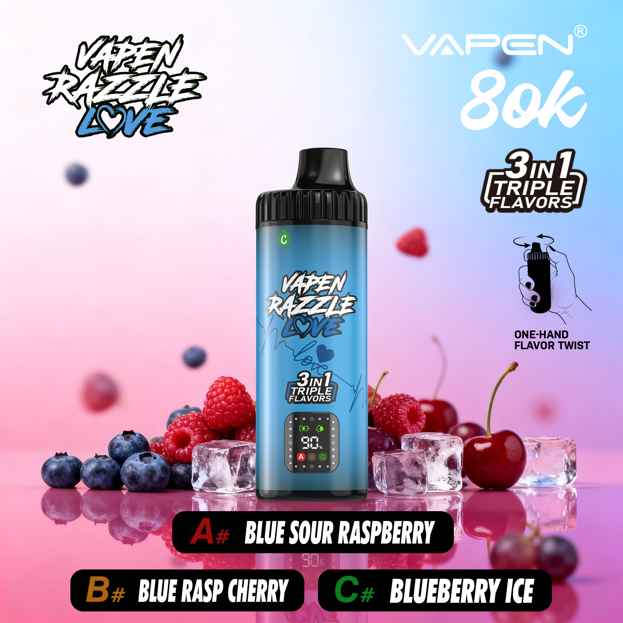 VAPEN RAZZLE 80K 3 IN 1 - obrazek 14