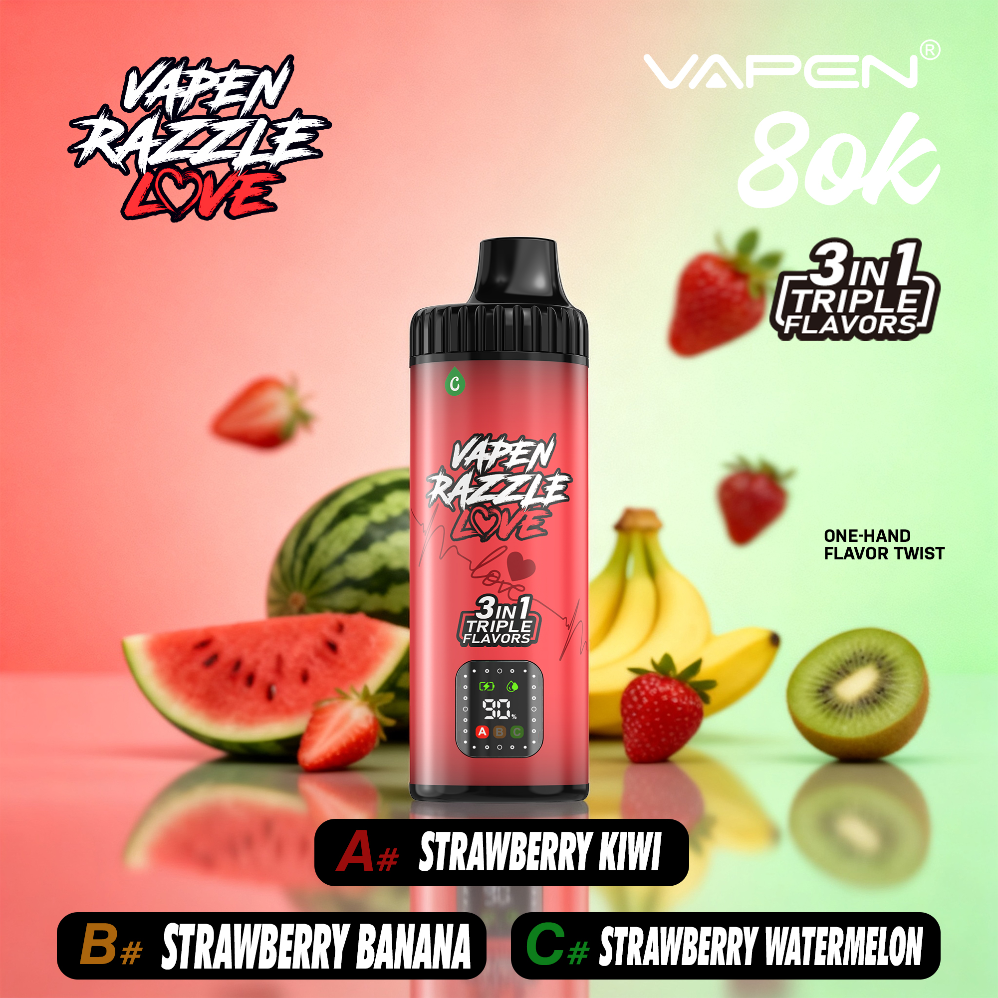 VAPEN RAZZLE 80K 3 IN 1 - obrazek 16