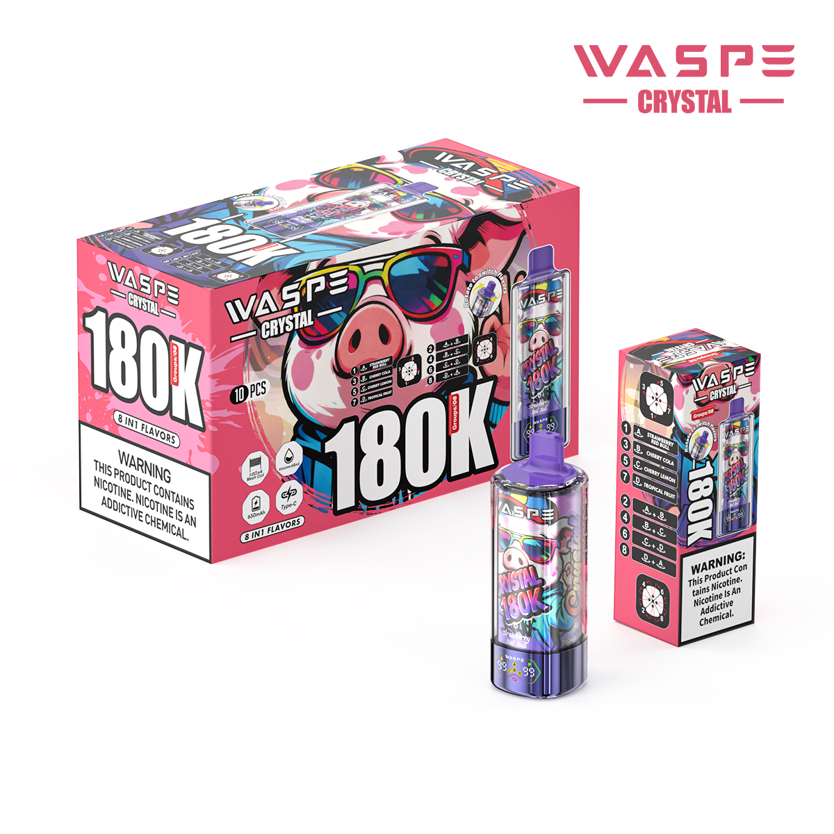 WASPE 8 IN 1 Crystal 180000 - obrazek 12