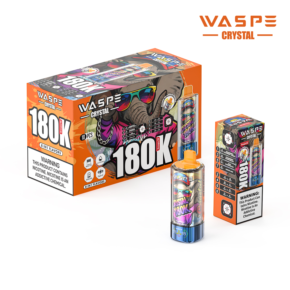 WASPE 8 IN 1 Crystal 180000 - obrazek 16