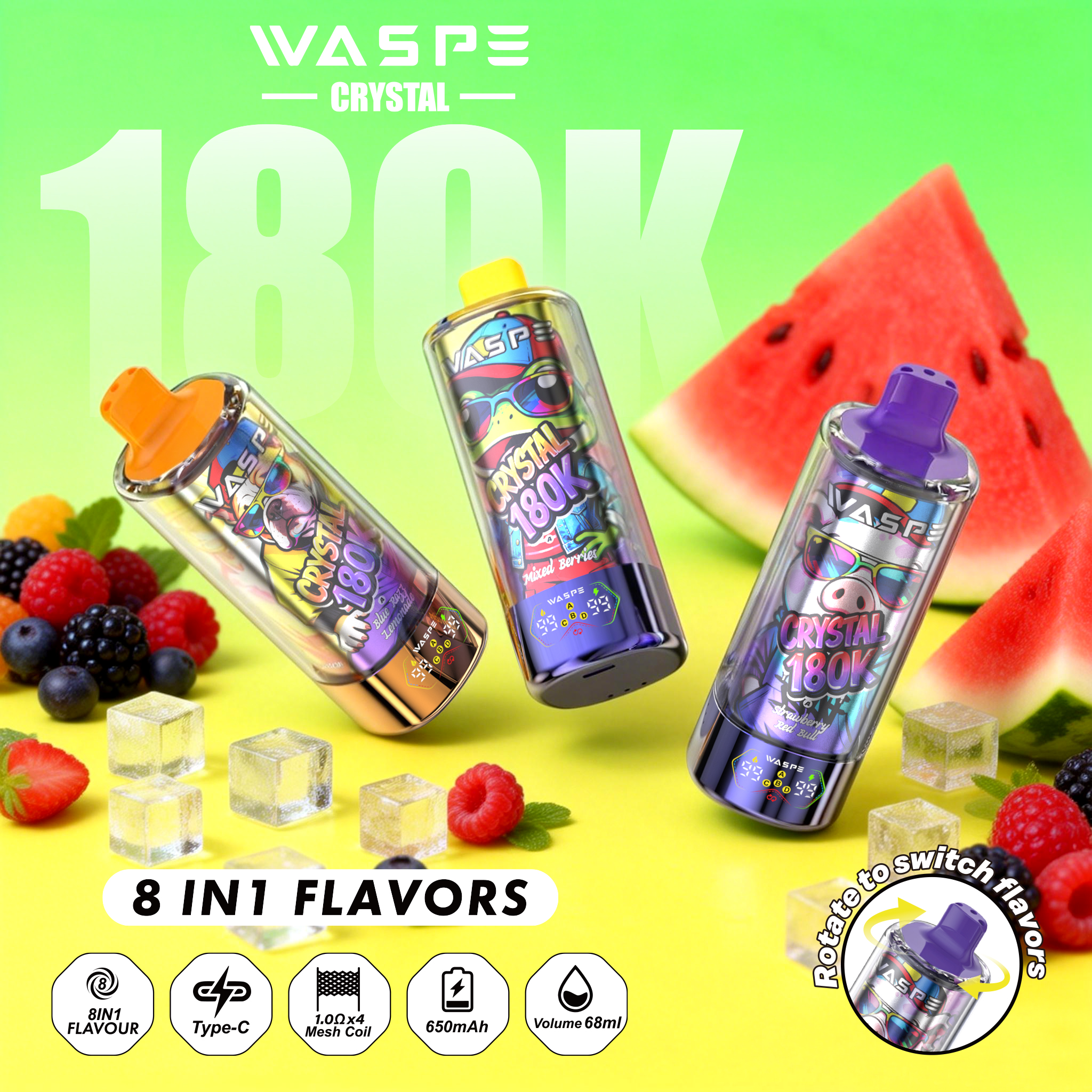 WASPE 8 IN 1 Crystal 180000 - obrazek 22