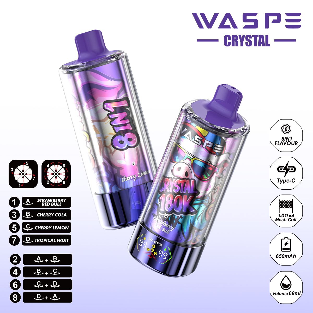 WASPE 8 IN 1 Crystal 180000 - obrazek 31