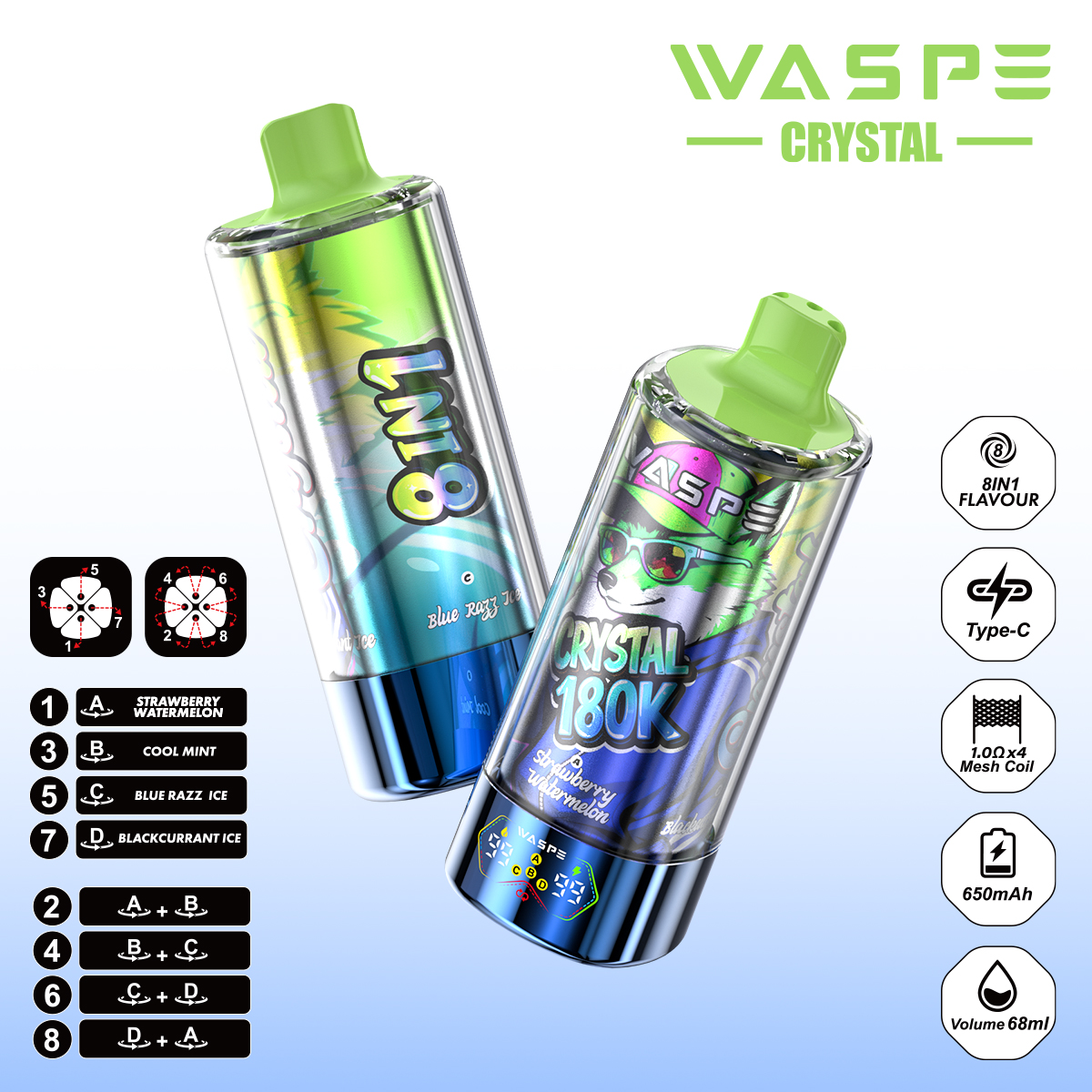 WASPE 8 IN 1 Crystal 180000 - obrazek 35