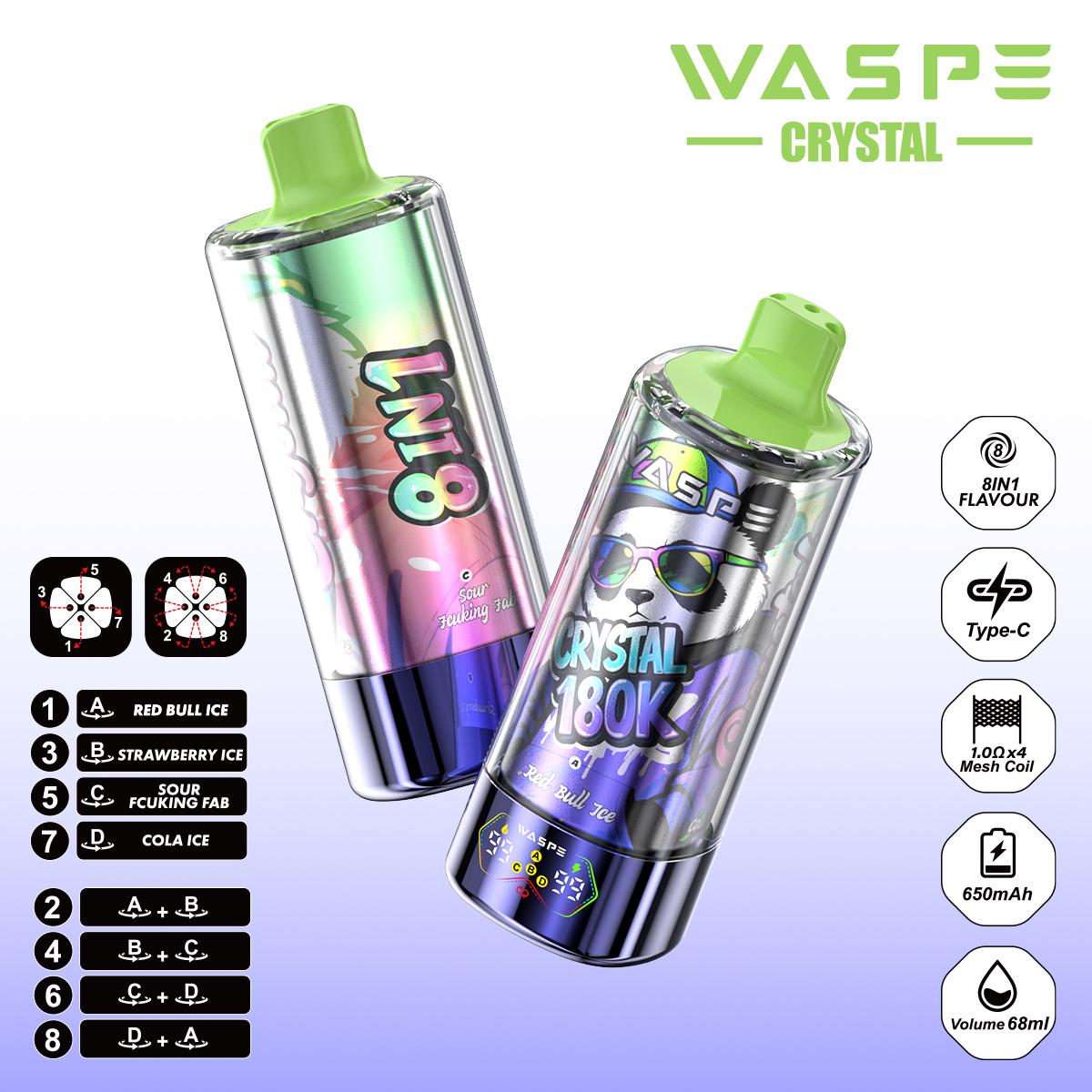 WASPE 8 IN 1 Crystal 180000 - obrazek 41
