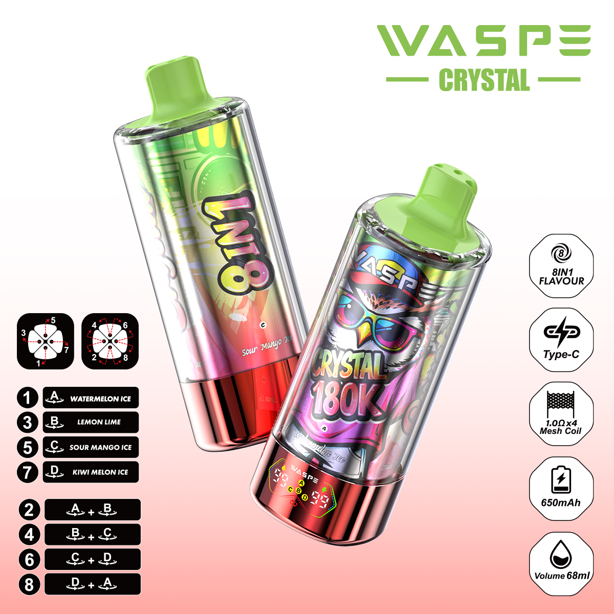WASPE 8 IN 1 Crystal 180000 - obrazek 47