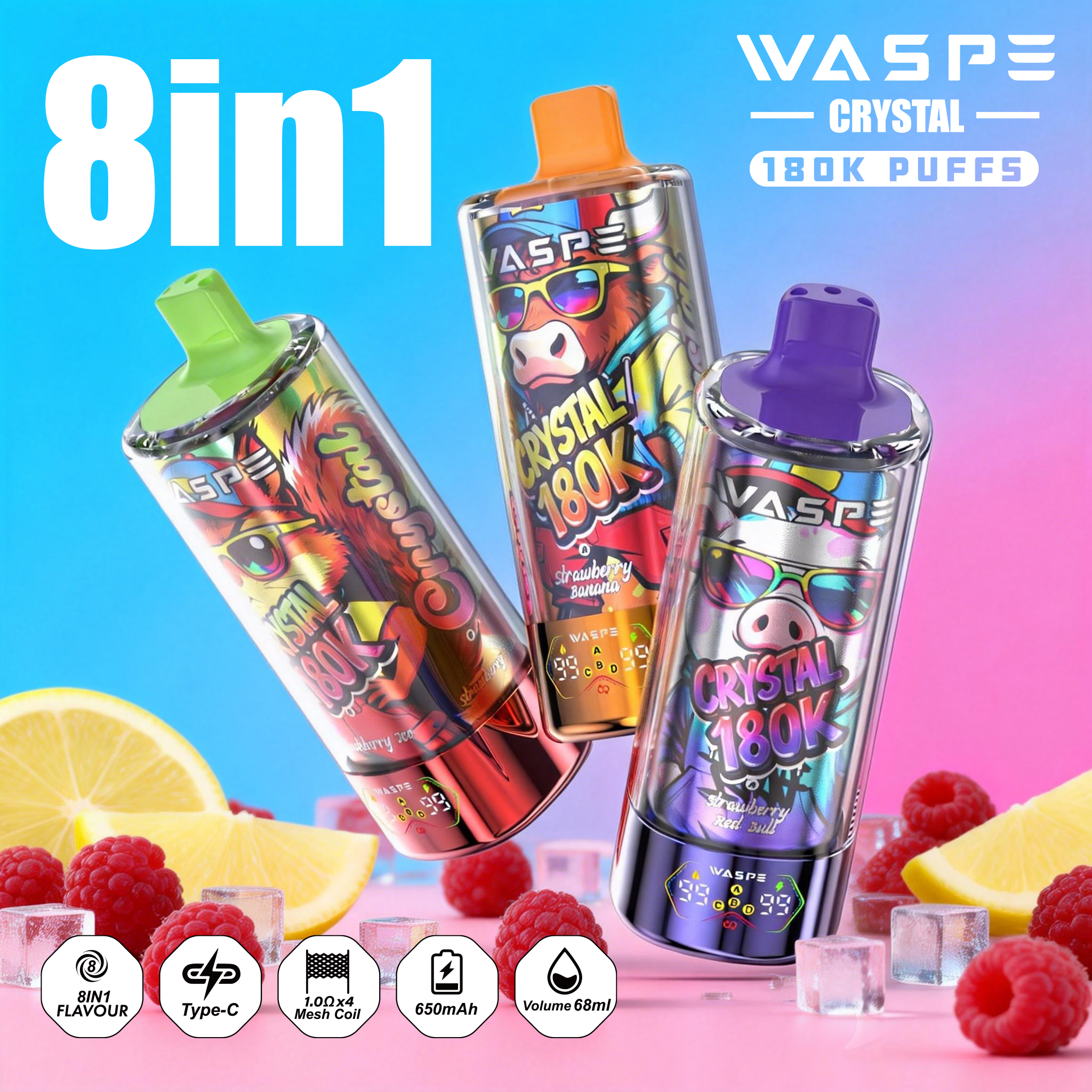 WASPE 8 IN 1 Crystal 180000 - obrazek 62