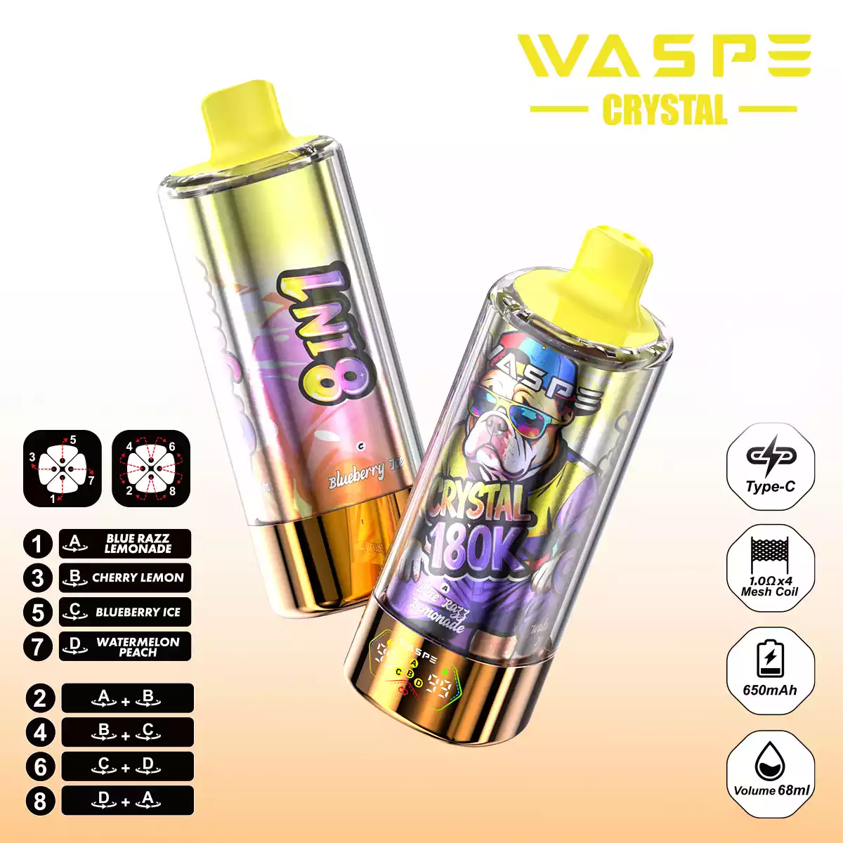 WASPE 8 IN 1 Crystal 180000 - obrazek 72