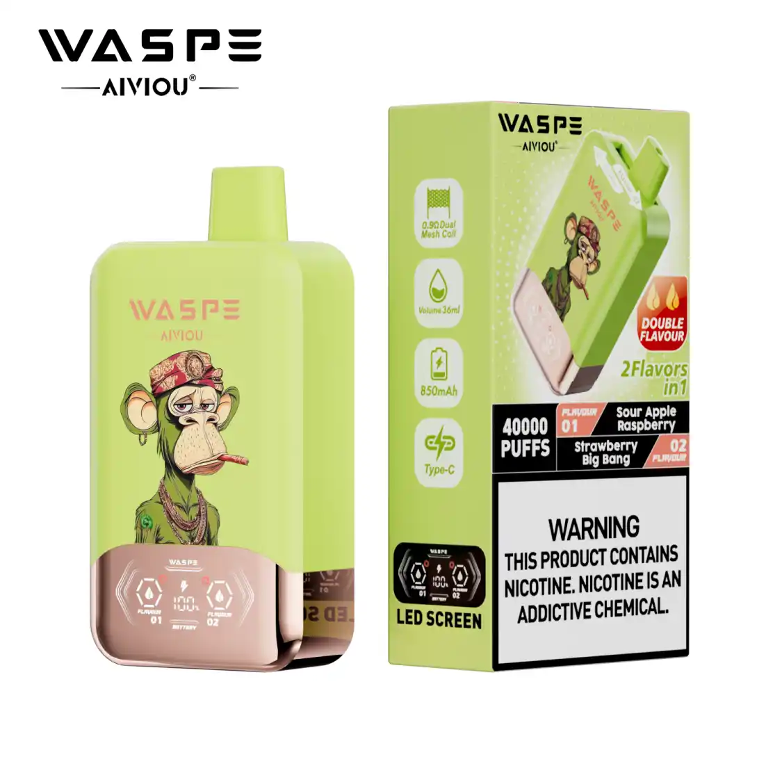 WASPE Double Flavor 40000 - obrazek 2
