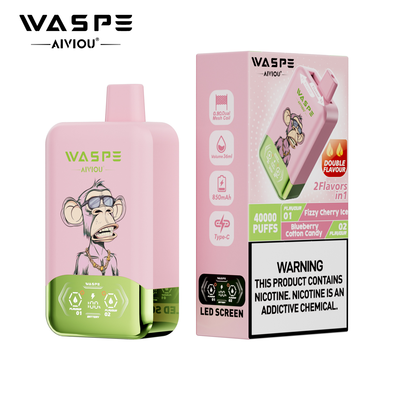 WASPE Double Flavor 40000 - obrazek 5