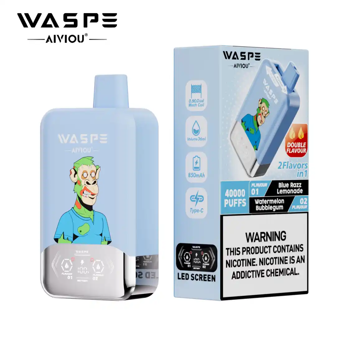 WASPE Double Flavor 40000 - obrazek 8