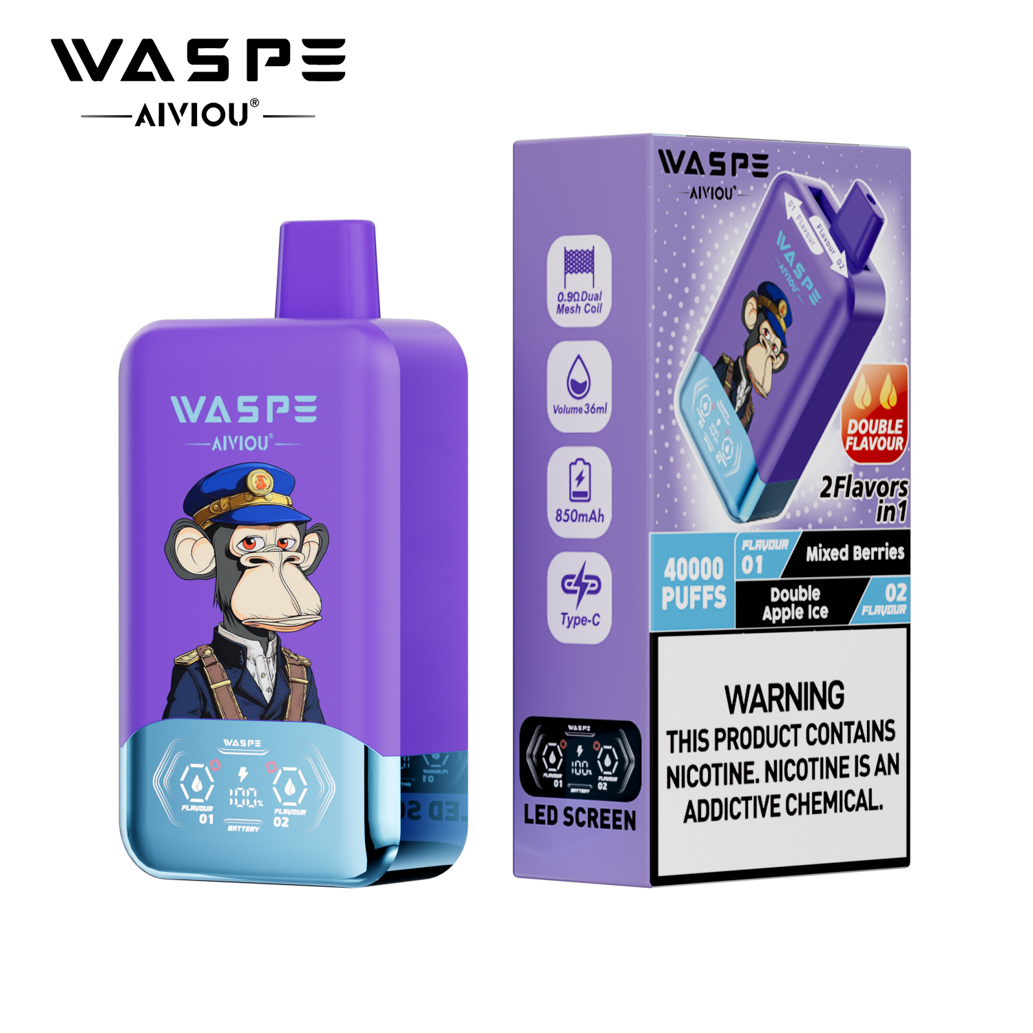 WASPE Double Flavor 40000 - obrazek 13