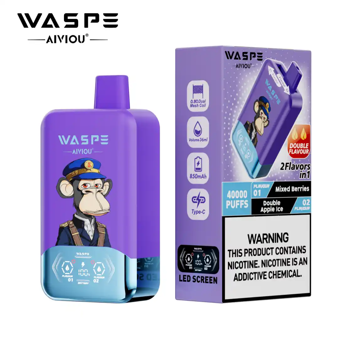 WASPE Double Flavor 40000 - obrazek 14
