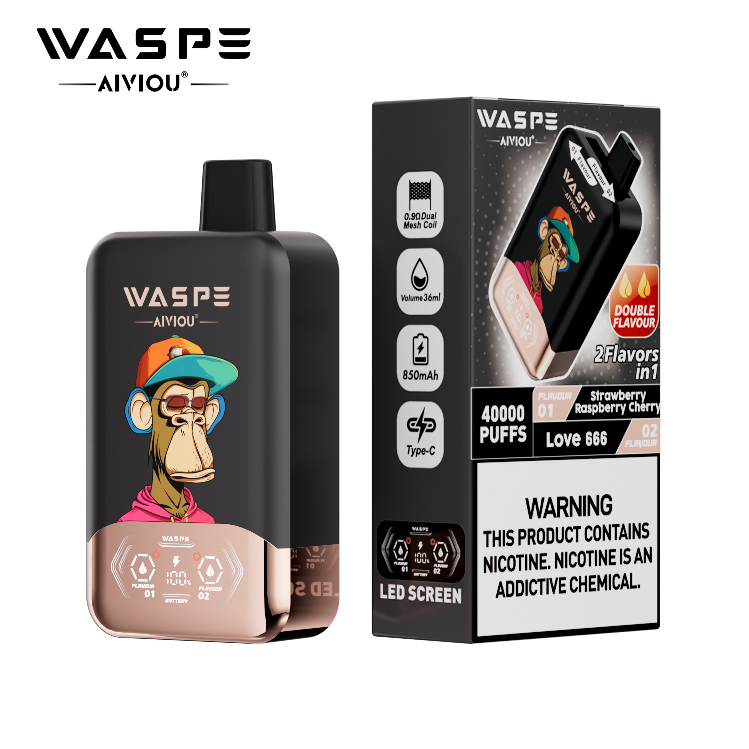 WASPE Double Flavor 40000 - obrazek 51